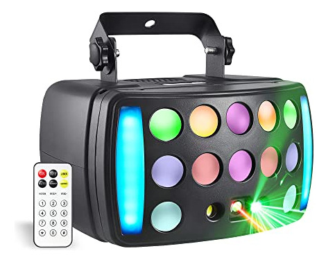 Luces Dj, Eyeshot Stage Disco 4 En 1 Con Derby Beam Rgbw,