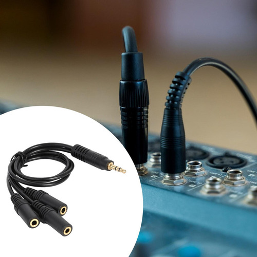 3 Distribuidor De Audio Extensor De Auriculares 3,5 Mm Macho