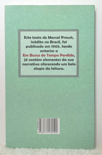 Livro Sobre A Leitura- Marcel Proust/edit. Pontes C2 (Usado)