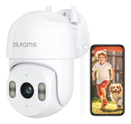 Cámara De Seguridad Blurams 2k Con Sensor De Movimiento