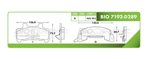 Balata Disco Delantera Chevrolet Cavalier 1990-1991 2.2