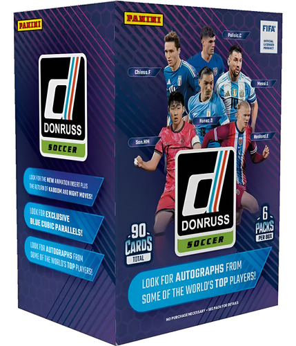 Tcg 24/25 Panini Donruss Soccer 6 Pack Blaster Box Red Cubic