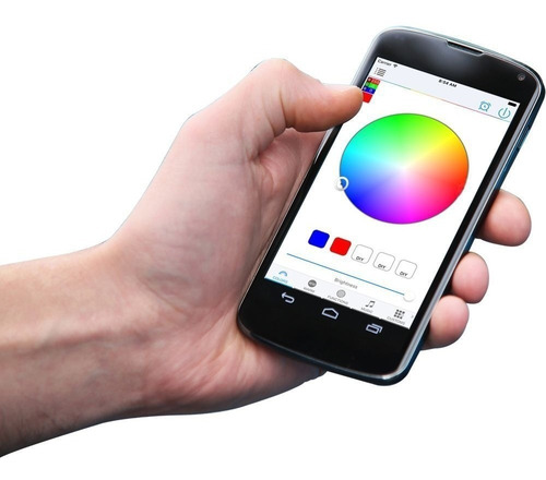 Kit 6 Hiper Leds 9w Inox Rgb + Comando Wifi Sodramar