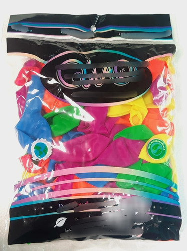 1 Bolsa De Globos Estándar #10 Color A Elegir Con 100 Globos