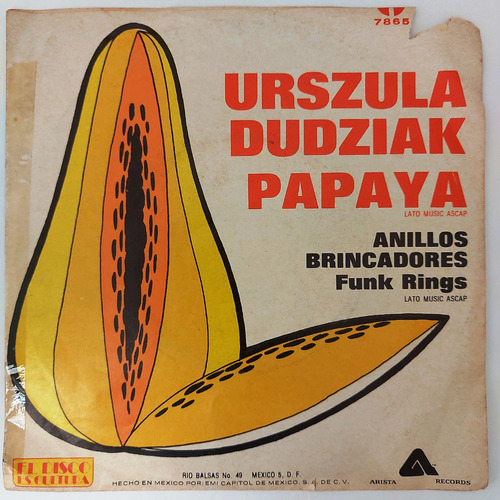 Urszula Dudziak - Papaya / Funk Rings    Single  7