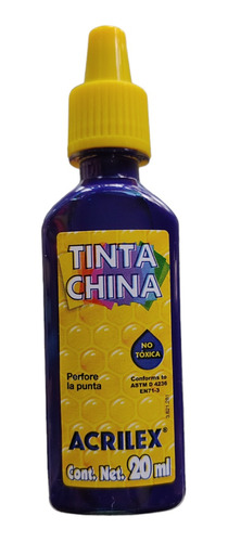 Tinta China Acrilex Para Arte Y Dibujo