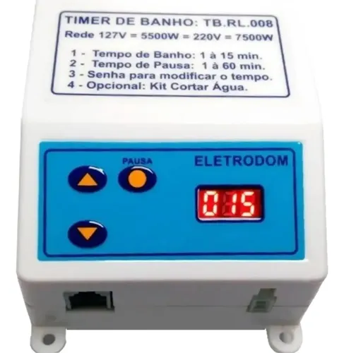 Timer De Banho Temporizador De Chuveiro Eletrico Com Bip | Frete grátis