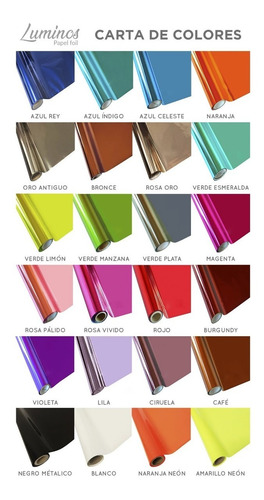 Imagen 7 de 9 de Laminadora Para Foil Y 4 Rollos De 12in Colores A Elegir