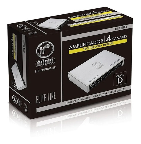 Imagen 2 de 3 de Amplificador Hf Audio 4 Canales