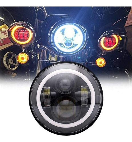 Para Aa 1pcs Faro Led 7 Ojo De Ángel Lupa Universal Auto