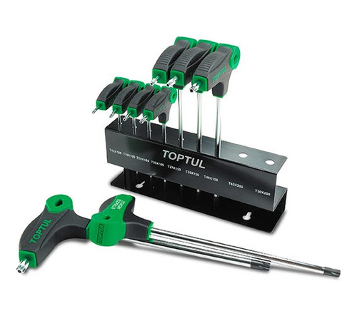 Juego 9 Llaves Torx Tipo L T10-t50. Toptul