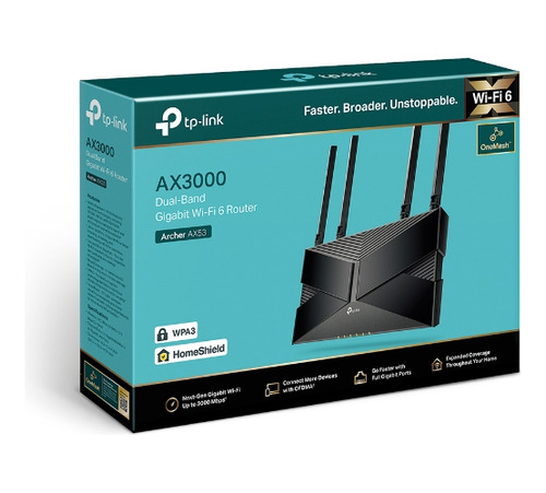 Router Tp-link Archer Ax53 Wi-fi 6 Gigabit Dual Band Ax3000