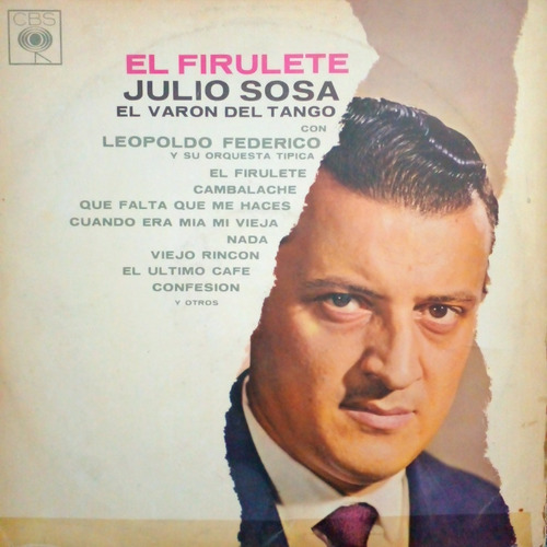 Julio Sosa El Firulete Disco De Vinilo Lp Tango Vg+