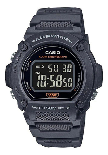 Relógio Casio Standard W-219h-8bvdf Preto