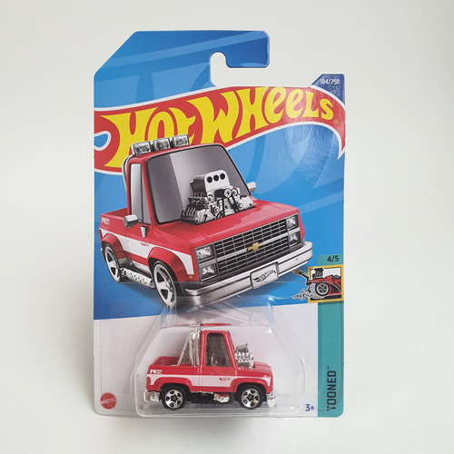 Hot Wheels Tooned 83 Chevy Silverado Rojo