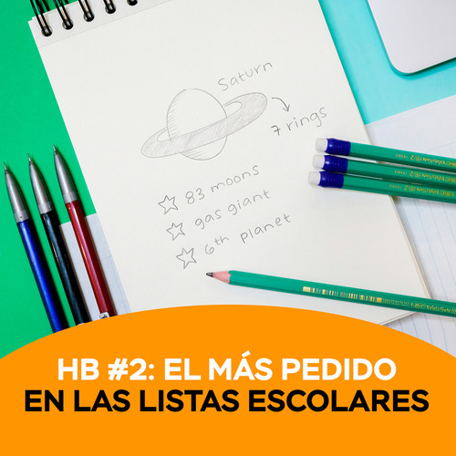 Lápices De Grafito Bic Evolution Hb #2 Hecho De Resina 36 Pz