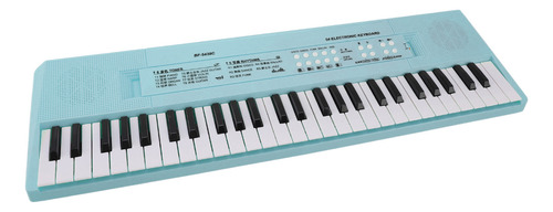 Teclado De Piano Eléctrico Azul De 54 Teclas De Plástico Lis