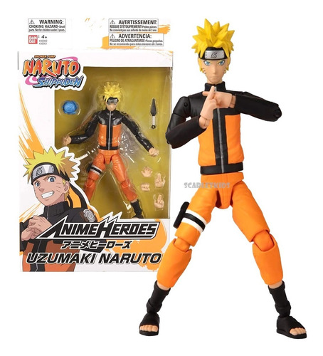 Naruto Uzumaki Naruto Anime Heroes Bandai Orig Scarlet Kids