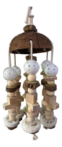Juguete De Masticar Pájaro, Bloques De Madera Natural,