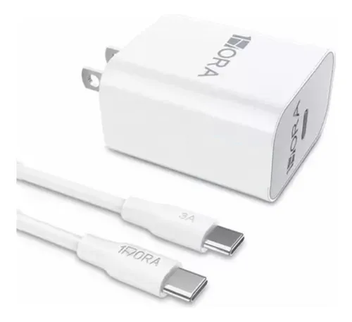 Cargador 1 H Carga Rápida Gar153 20w Con Cable Tipo C A C
