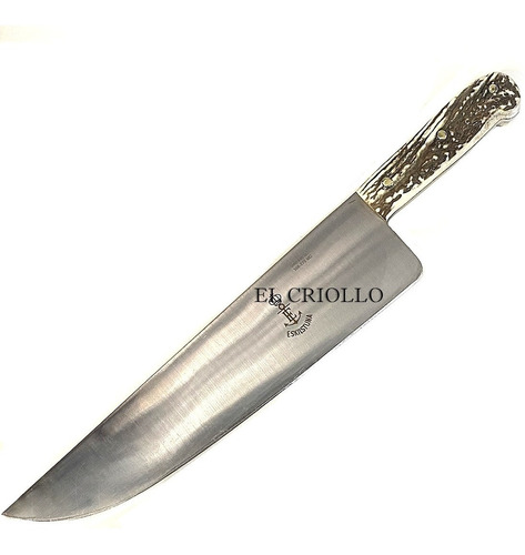 Cuchilla El Criollo Eskilstuna Carbono Hoja 20cm Cabo Hueso