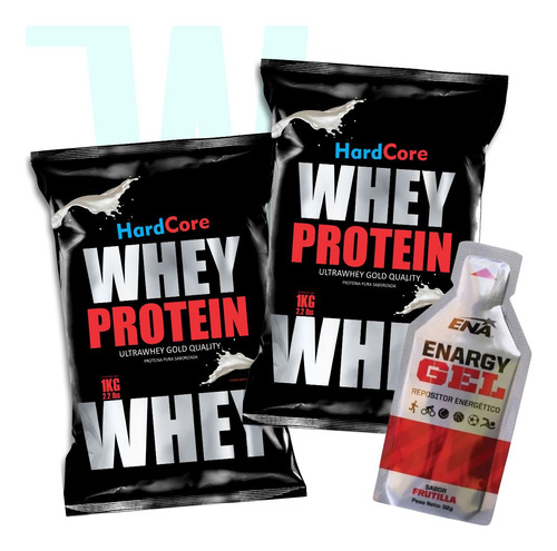 2k Whey Protein Proteína Hardcore + 1 Gel De Regalo