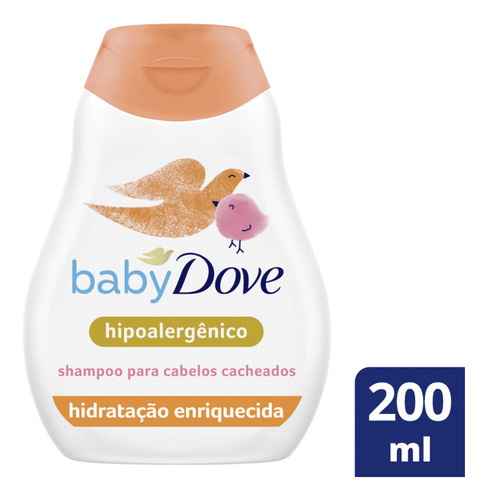  Shampoo Cabelos Cacheados Hidratação Enriquecida Dove Baby 200ml