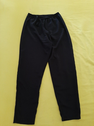 Oferta Pantalón Azul Tipo Crepe George. Impec Estado