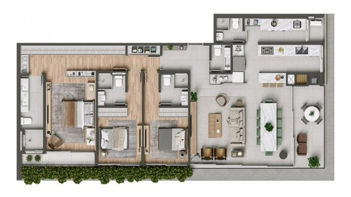 Imagem 28 de 30 de Apartamento No Juvevê De 132,59 M2 Com 3 Quartos - La20301.65-rede - La20301.65