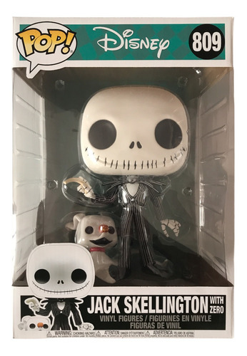 Funko 10 Pulgadas Jack Skellington Y Zero #809 Disney Pop (Usado)