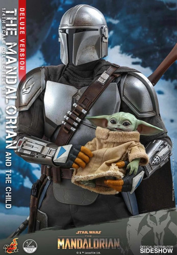Imagen 3 de 4 de Hot Toys Mandalorian And Grogu Quarter Scale 1/4 Deluxe Fpx