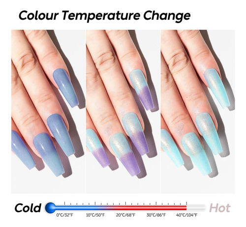 Aimeili Chameleon, Esmalte Gel Que Cambia De Color 10ml