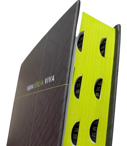 Nova Bíblia Viva Capa Dura Cross Com Índice Lateral