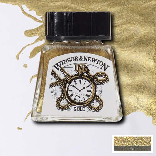 Tinta Para Dibujo Winsor & Newton 14ml - Oro O Plata