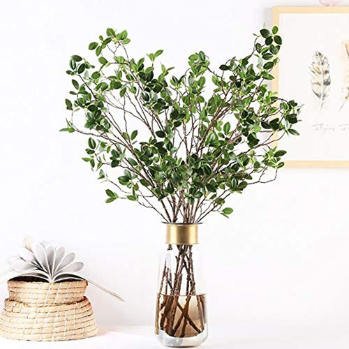 Ollain 43 Artifici Al Verdor Tallos Plantas Faux Leaf Green