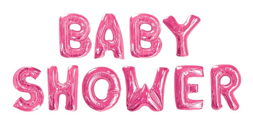 Set Globos Frase Baby Shower Celeste O Rosa 40cm 16 Pulgadas