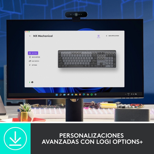 Imagen 8 de 10 de Teclado Recargable De Alto Desempeño, Logitech Mx Mechanical