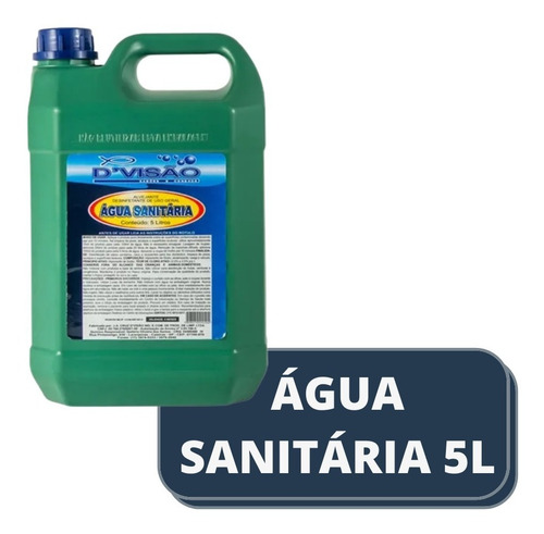 Água Sanitária A Base De Cloro 5 L Bactericida - D'visão