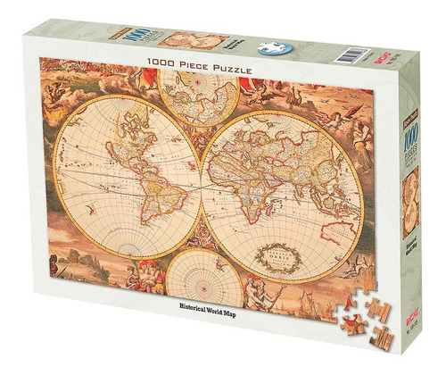 Puzzle Historical World Map 1000 Pcs - Tomax