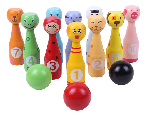 Kit De Juego De Bolos Animal Bowling Suite