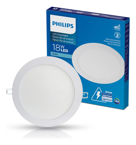 Foco Led Philips Dl252 Empotrado Luz Blanca Neutra De 18w