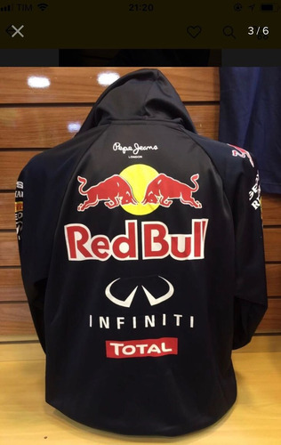 blusa red bull corta vento