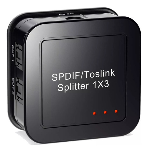 Divisor De Audio Óptico Digital 1x3 Spdif Toslink Opt Digit