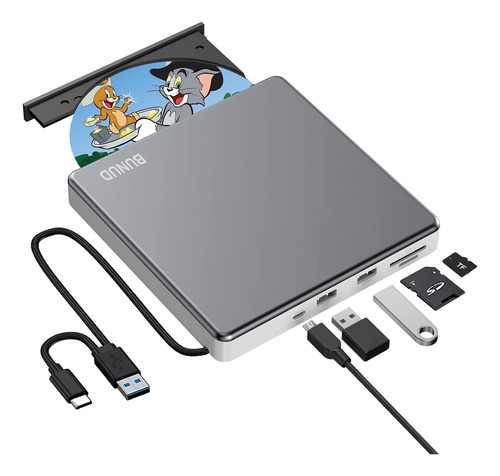 Unidad Externa De Cd Dvd Usb 3.0 Tipo C Cd/dvd Rom Grabador.