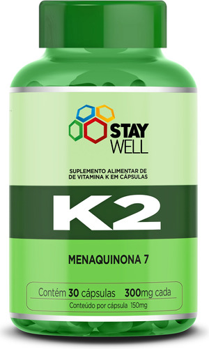 Vitamina K2 Mk7 Menaquinona 7 Isolada Alta Pureza - 30 Doses