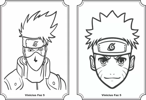 Naruto surpreso - livro de colorir 