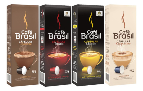 Kit 40 Capsulas Cafe Expresso E Bebida Com Leite Nespresso