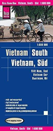 Vietnam Sur, Mapa Impermeable De Carreteras. Escala 1:600.00