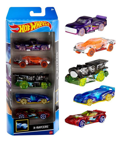 Hot Wheels, Paquete De 5 Autos Modelos/colores Aleatorios