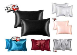 Funda Almohada Satin Saten Tipo Seda Set X1 Unidad Promo